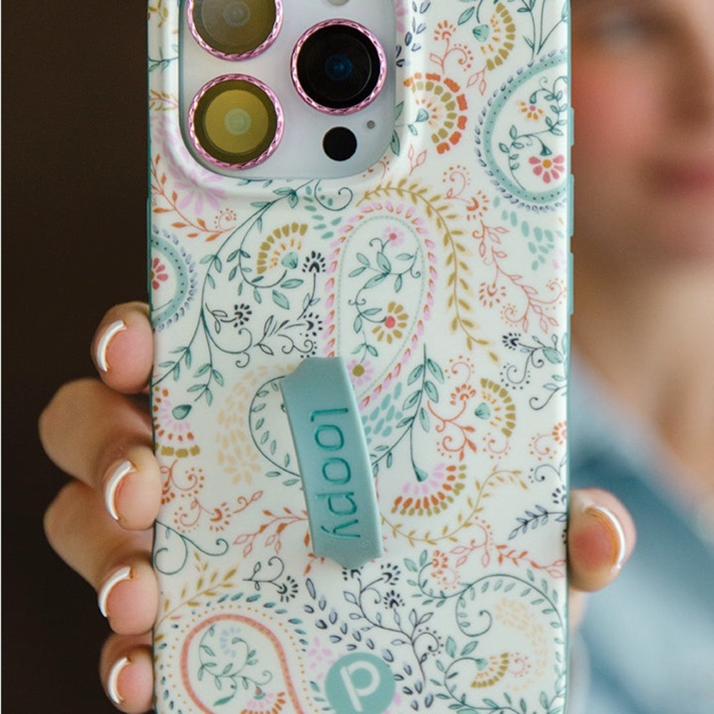 Patterned Phone Case with Grip - Multicolor